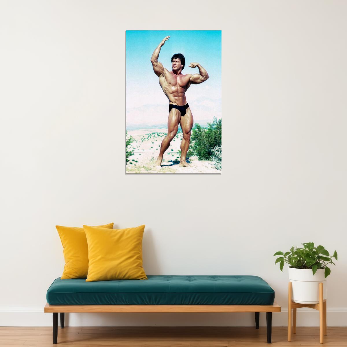 Frank Zane Old School Bodybuilding Icon Poster Famous Bodybuilder HD Photo Print