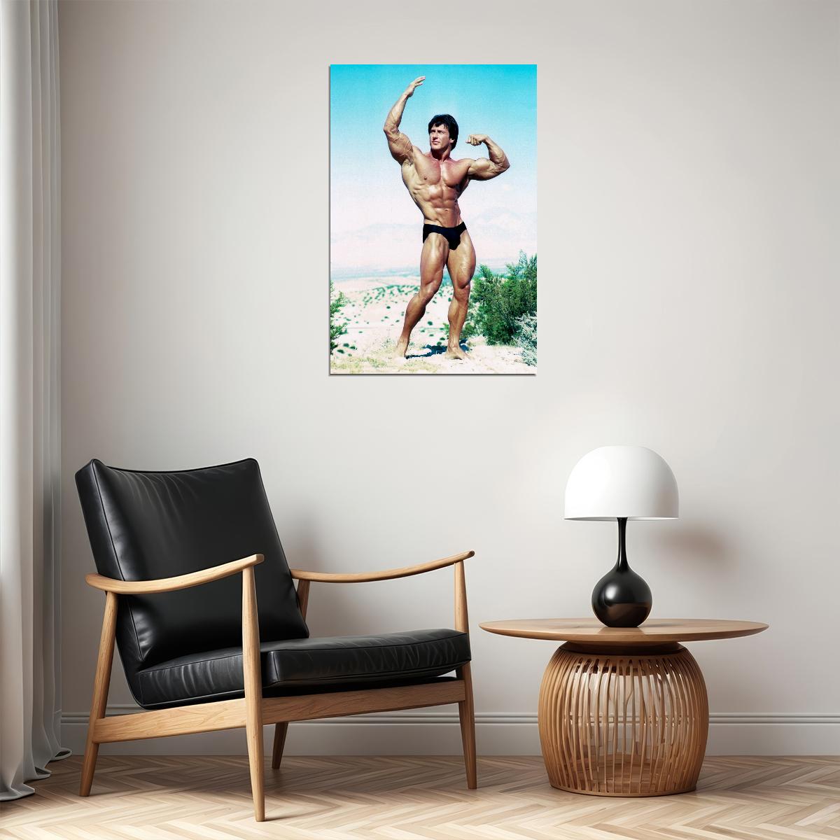 Frank Zane Old School Bodybuilding Icon Poster Famous Bodybuilder HD Photo Print