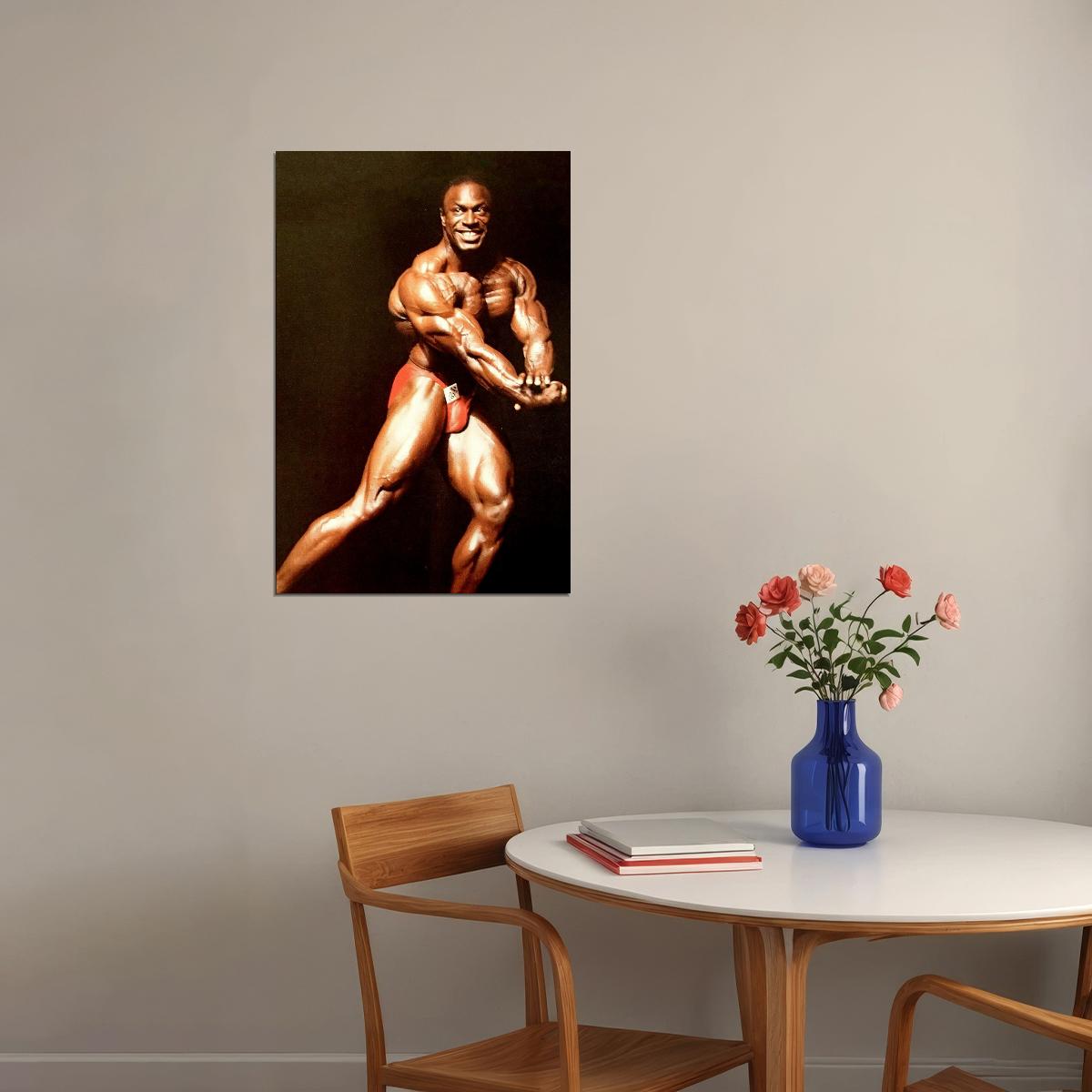 Lee Haney 1988 Old School Bodybuilding Icon Poster Famous Bodybuilder HD Photo Print