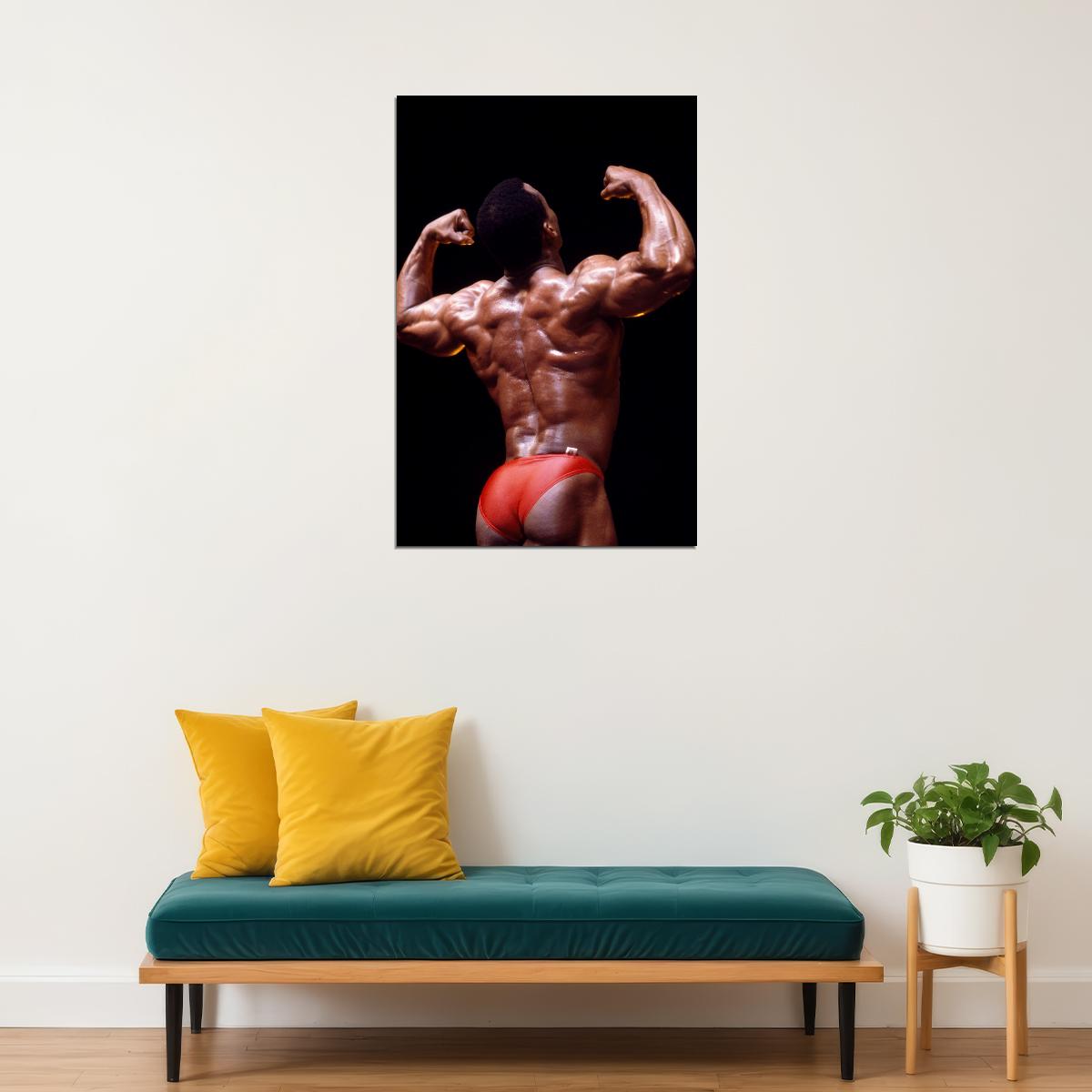 Lee Haney Old School Bodybuilding Icon Poster Famous Bodybuilder HD Photo Print