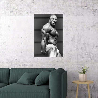 Lee Haney Old School Bodybuilding Icon Poster Famous Bodybuilder HD Photo Print