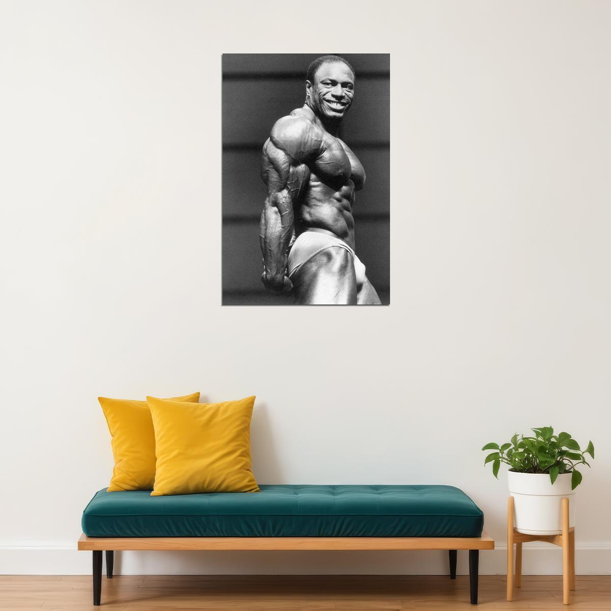 Lee Haney Old School Bodybuilding Icon Poster Famous Bodybuilder HD Photo Print