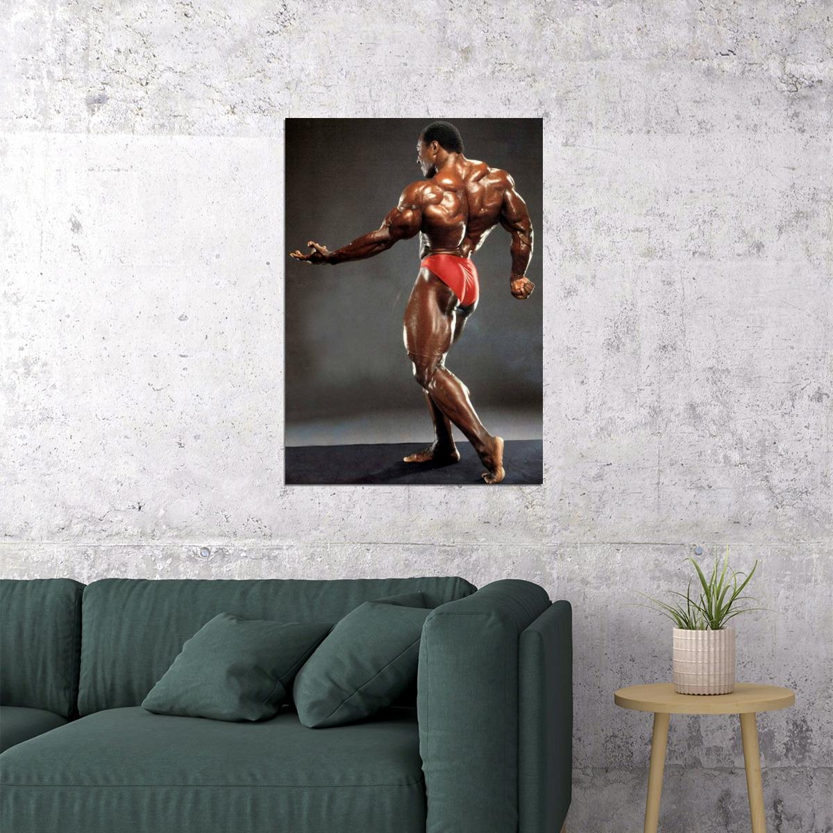 Lee Haney Old School Bodybuilding Icon Poster Famous Bodybuilder HD Photo Print