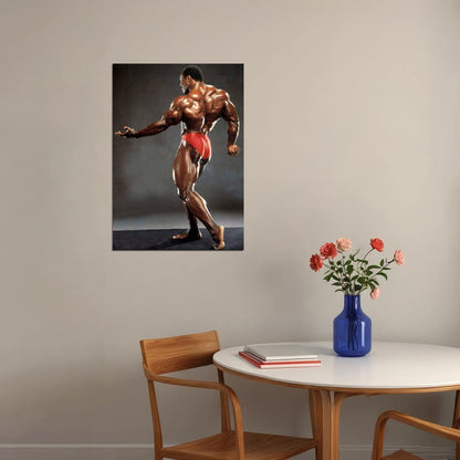 Lee Haney Old School Bodybuilding Icon Poster Famous Bodybuilder HD Photo Print