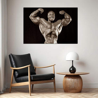 Lee Haney Old School Bodybuilding Icon Poster Famous Bodybuilder HD Photo Print