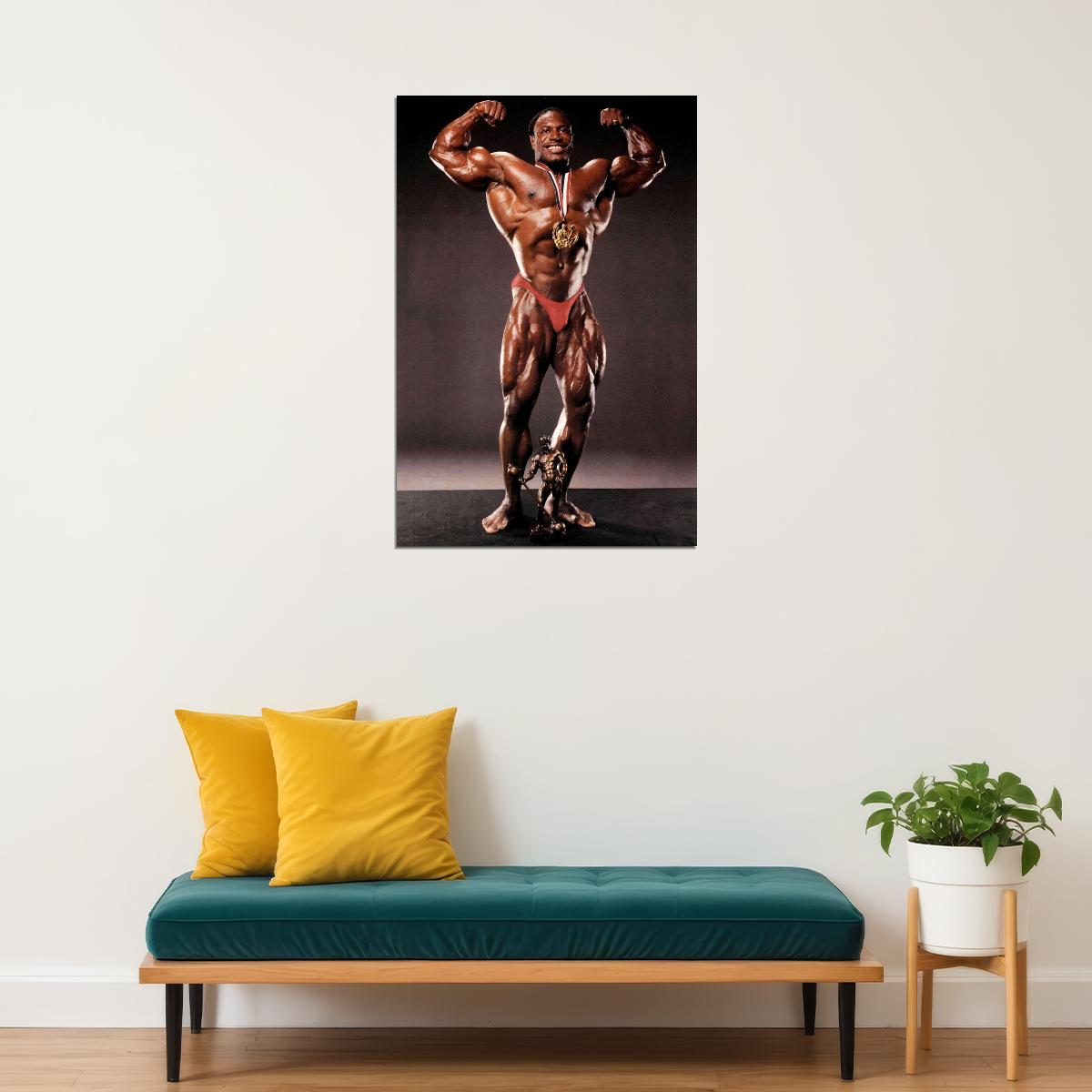 Lee Haney Olympia 1991 Old School Bodybuilding Icon Poster Famous Bodybuilder HD Photo Print