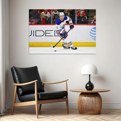 Evan Bouchard Famous USA Hockey Player Poster North America Hockey HD Photo Print