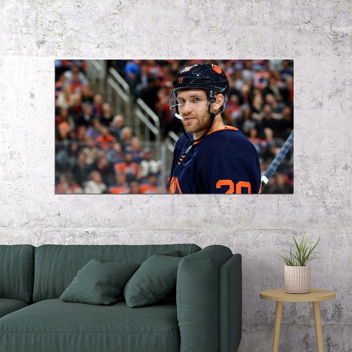 Leon Draisaitl Famous USA Hockey Player Poster North America Hockey HD Photo Print