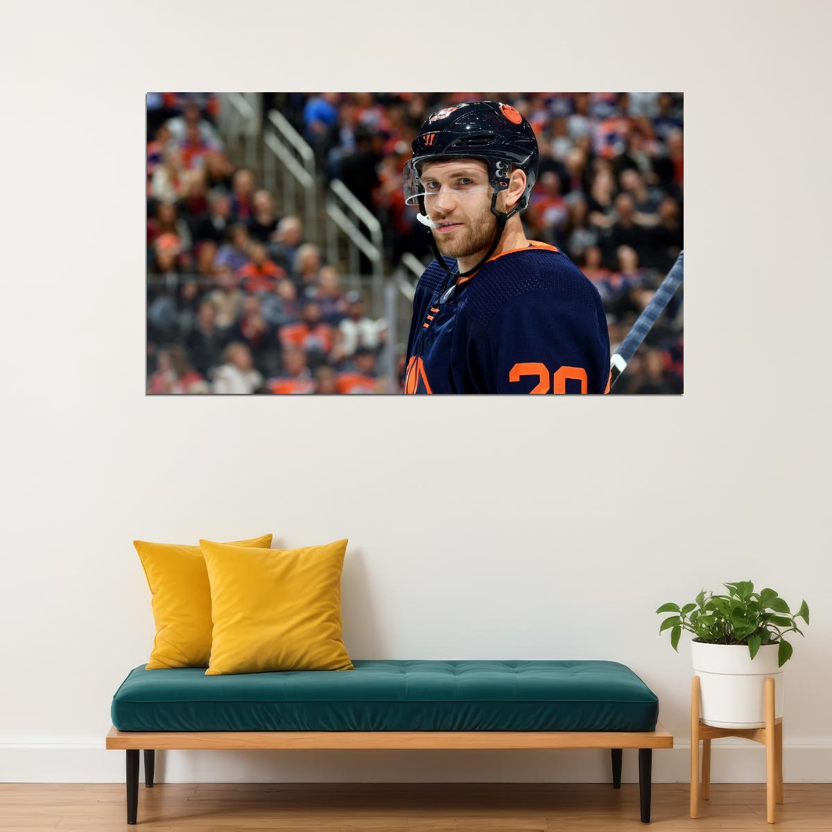 Leon Draisaitl Famous USA Hockey Player Poster North America Hockey HD Photo Print