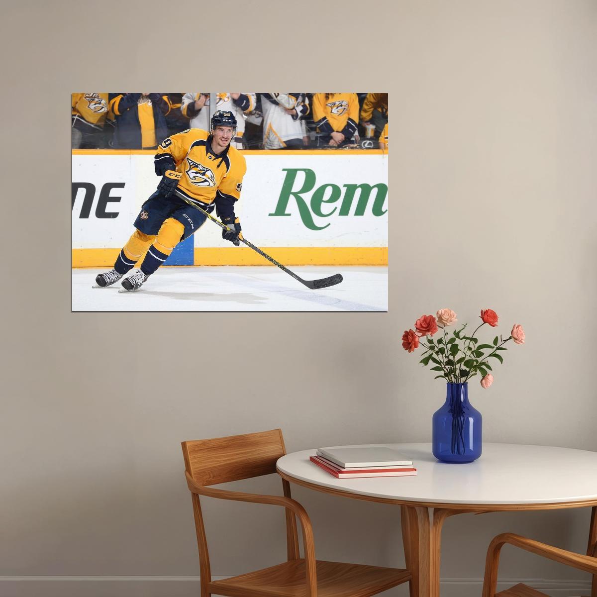 Roman Josi Famous USA Hockey Player Poster North America Hockey HD Photo Print