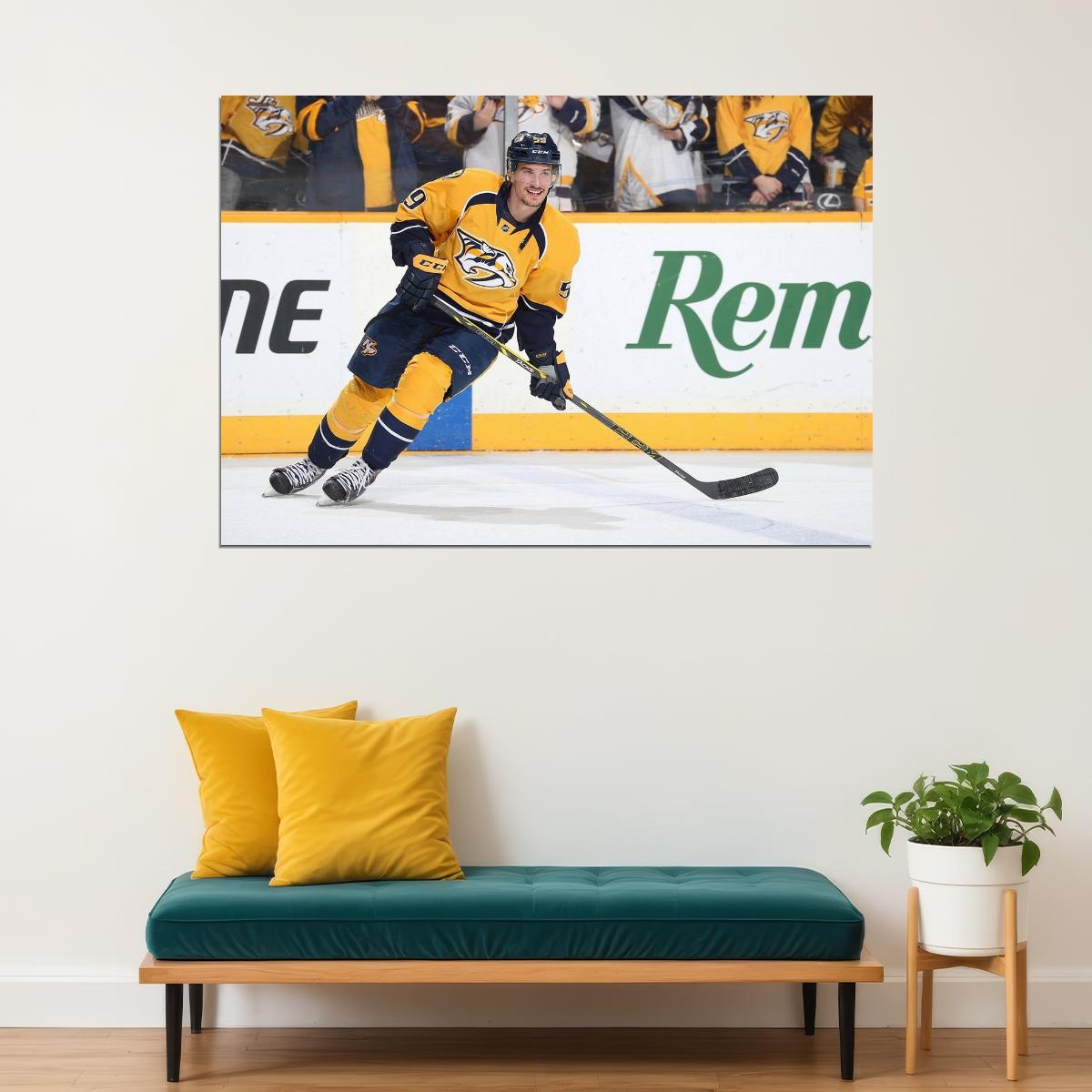 Roman Josi Famous USA Hockey Player Poster North America Hockey HD Photo Print