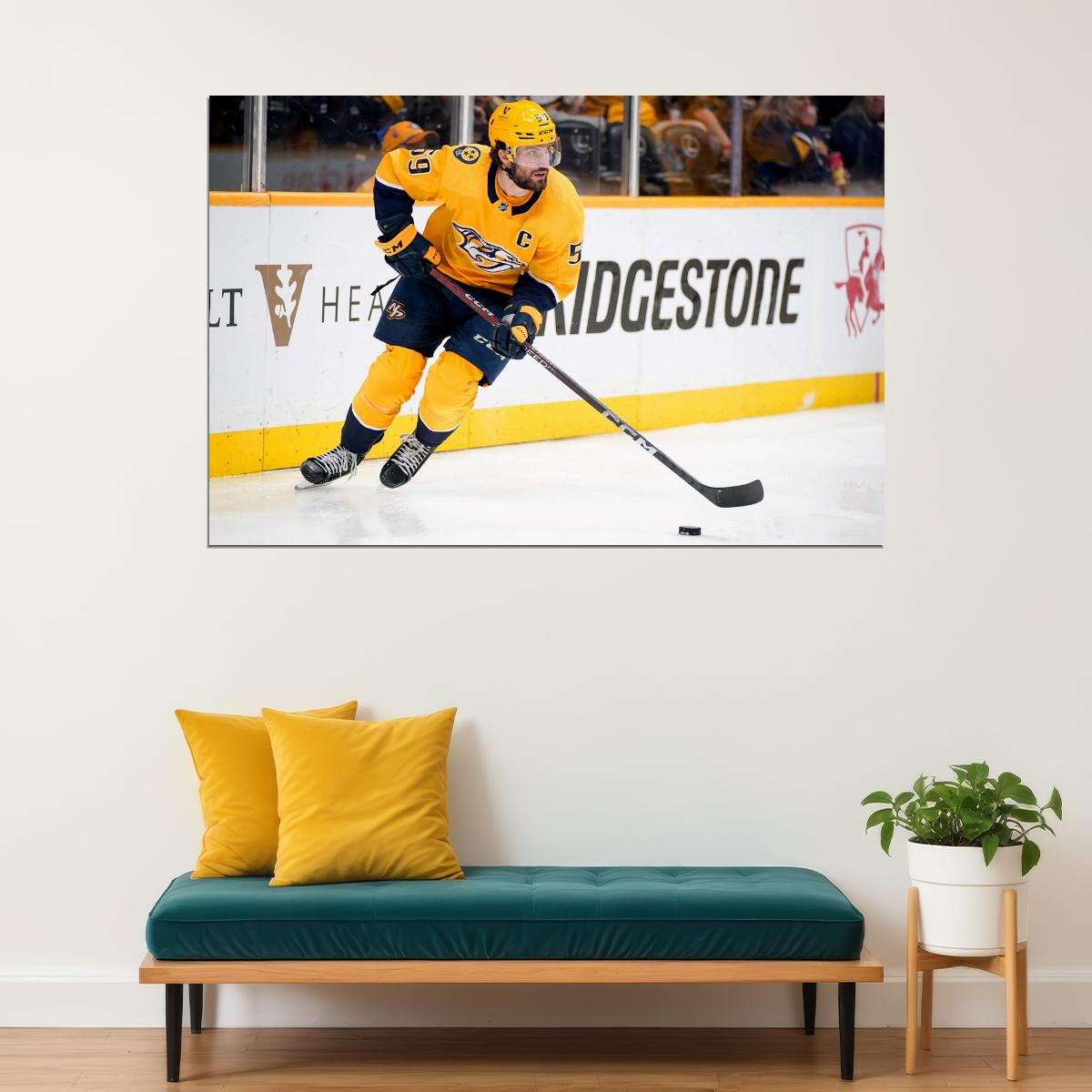 Roman Josi Famous USA Hockey Player Poster North America Hockey HD Photo Print
