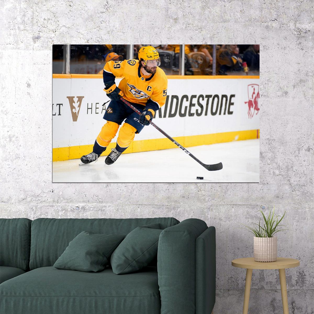 Roman Josi Famous USA Hockey Player Poster North America Hockey HD Photo Print