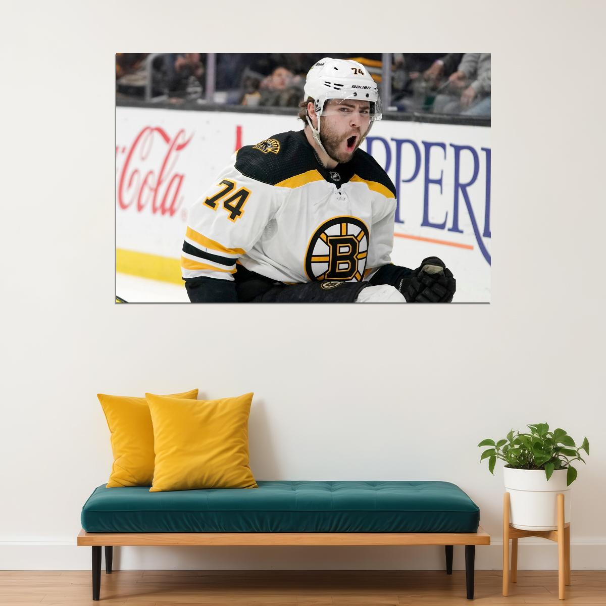 Jake DeBrusk Famous USA Hockey Player Poster North America Hockey HD Photo Print - xonomax