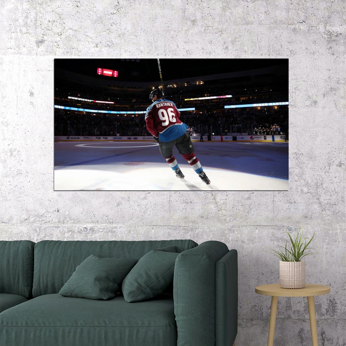Mikko Rantanen Back Shot Famous USA Hockey Player Poster North America Hockey HD Photo Print - xonomax