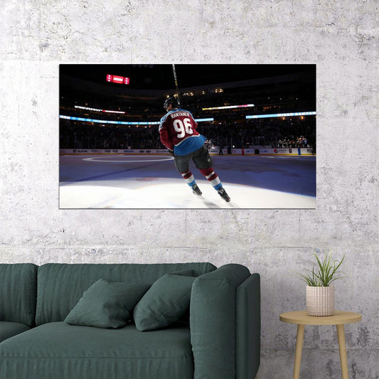 Mikko Rantanen Back Shot Famous USA Hockey Player Poster North America Hockey HD Photo Print - xonomax