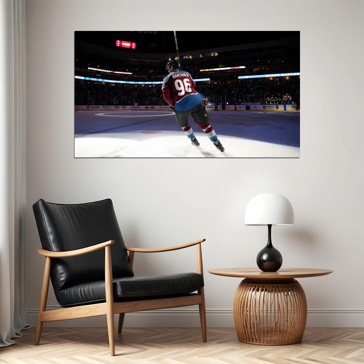 Mikko Rantanen Back Shot Famous USA Hockey Player Poster North America Hockey HD Photo Print - xonomax