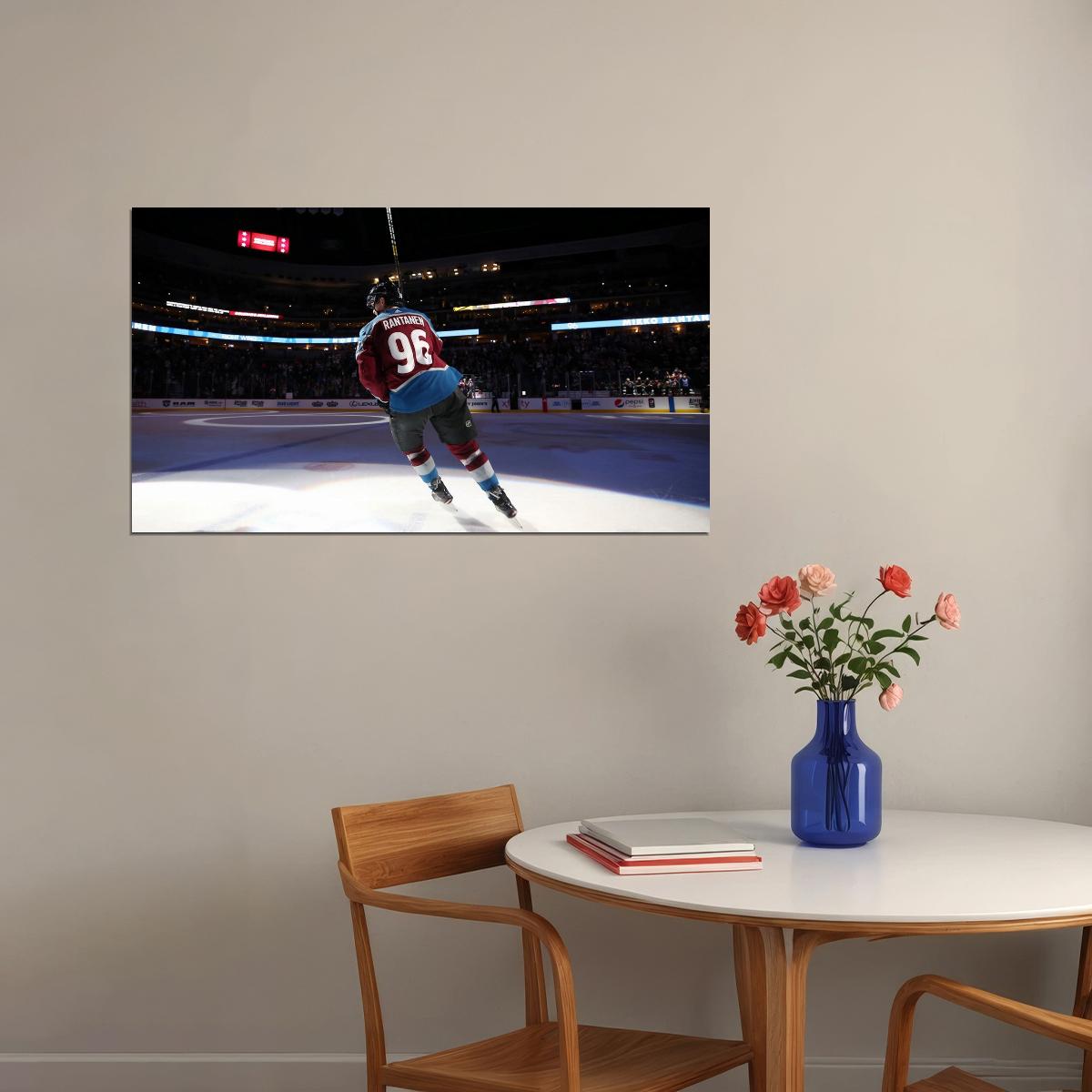 Mikko Rantanen Back Shot Famous USA Hockey Player Poster North America Hockey HD Photo Print - xonomax