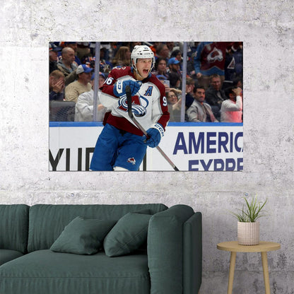 Mikko Rantanen Scream Famous USA Hockey Player Poster North America Hockey HD Photo Print - xonomax
