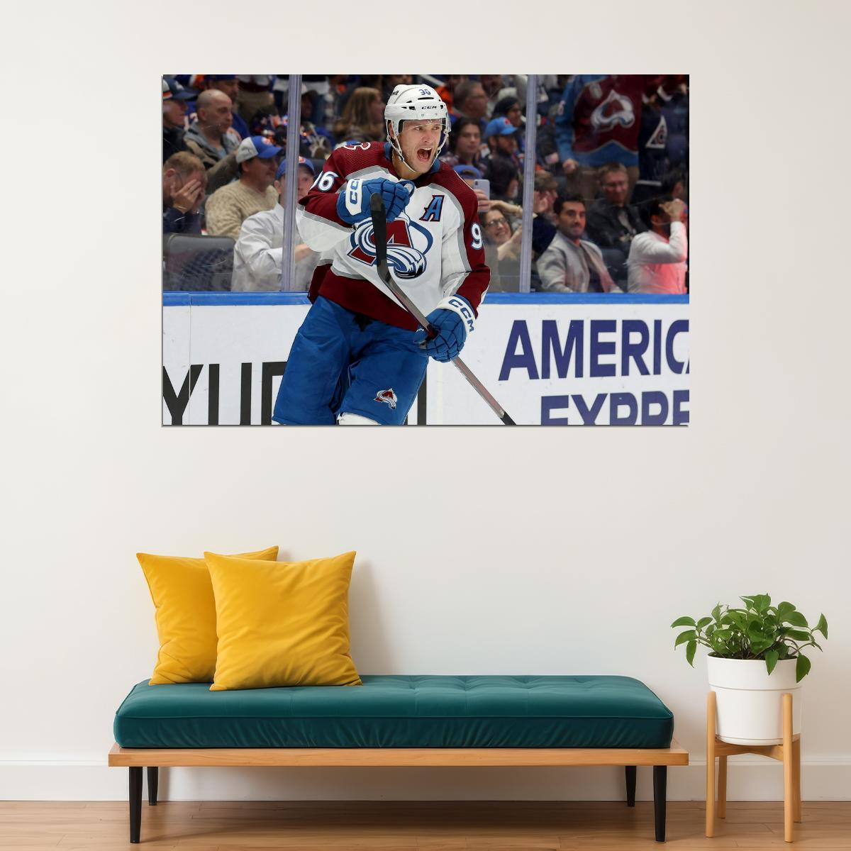 Mikko Rantanen Scream Famous USA Hockey Player Poster North America Hockey HD Photo Print - xonomax