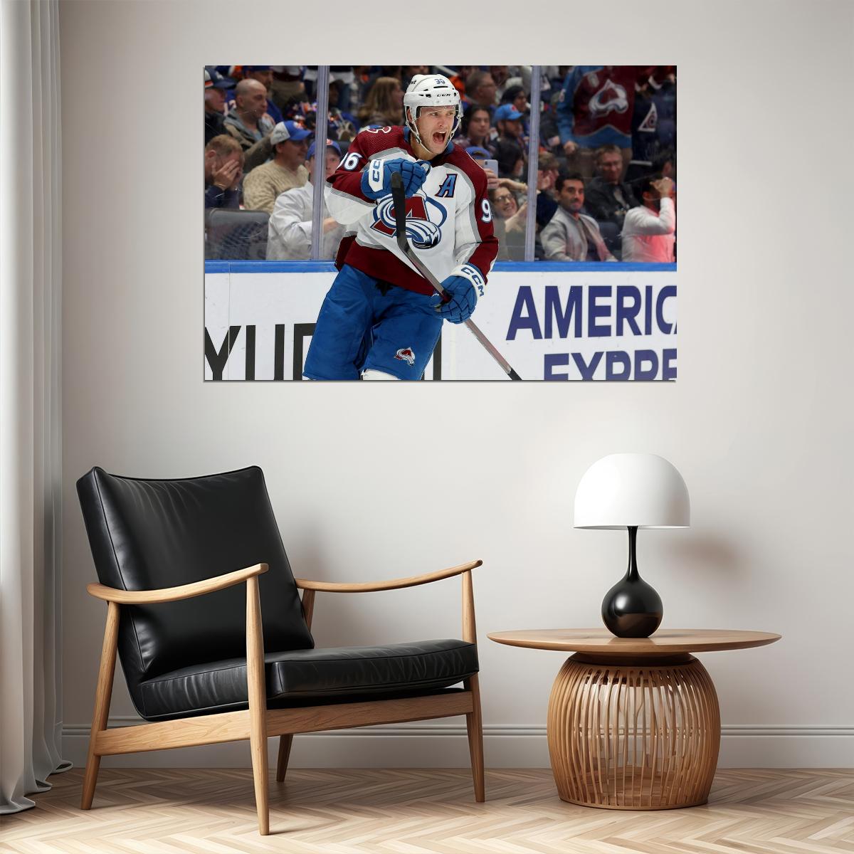 Mikko Rantanen Scream Famous USA Hockey Player Poster North America Hockey HD Photo Print - xonomax