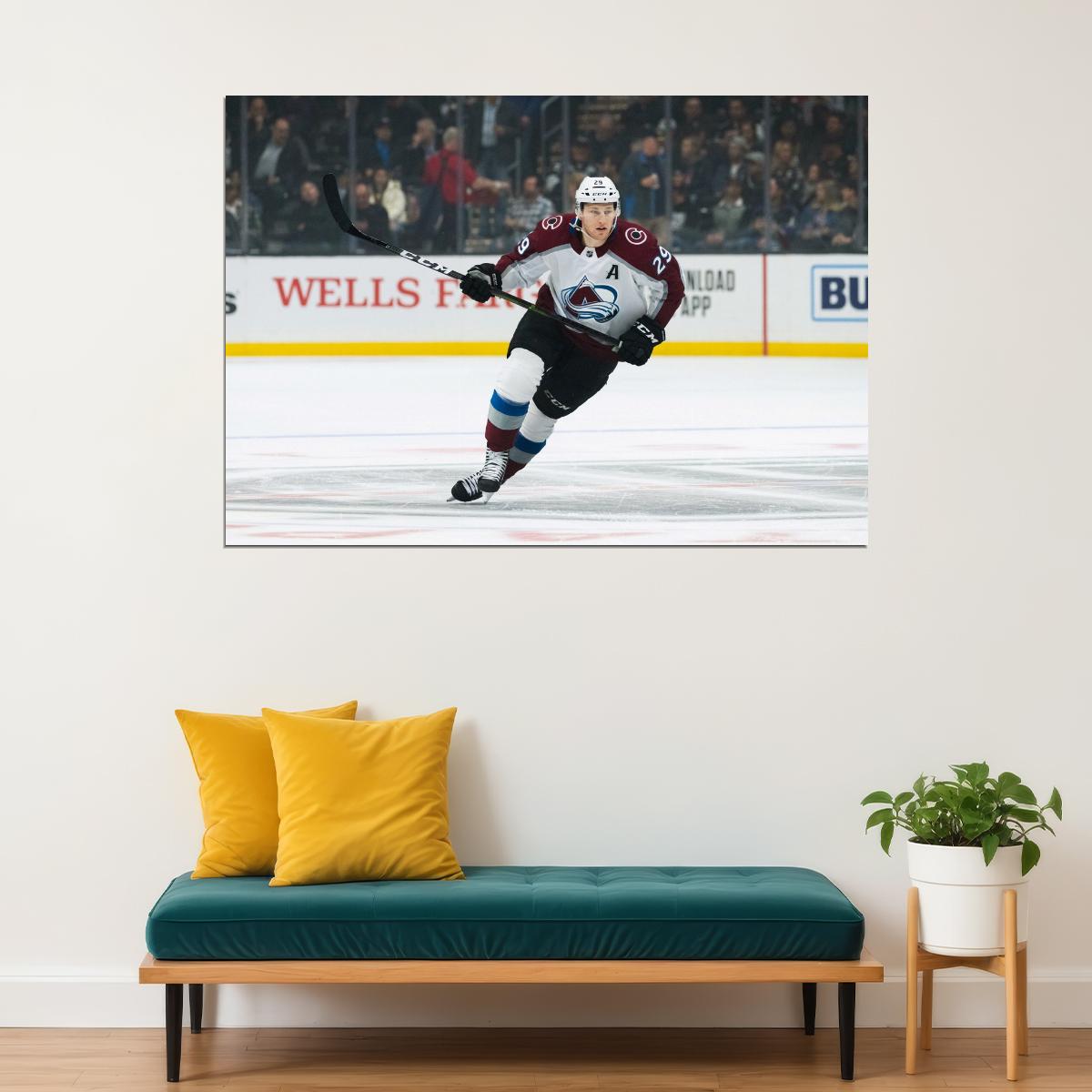 Nathan MacKinnon Famous USA Hockey Player Poster North America Hockey HD Photo Print - xonomax