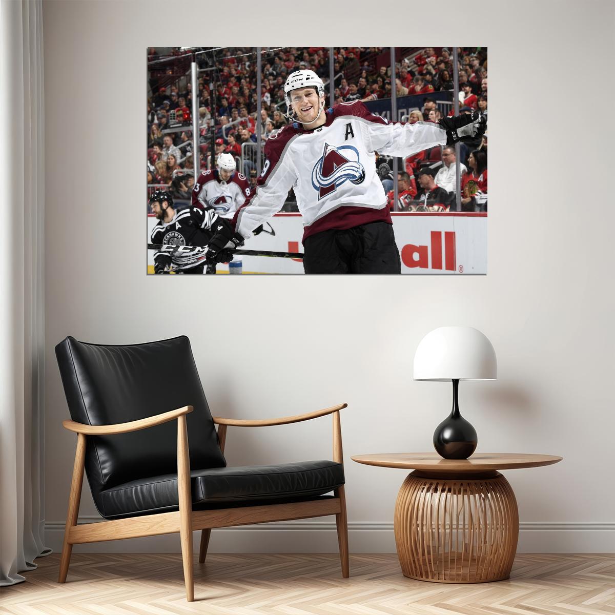 Nathan MacKinnon Famous USA Hockey Player Poster North America Hockey HD Photo Print - xonomax