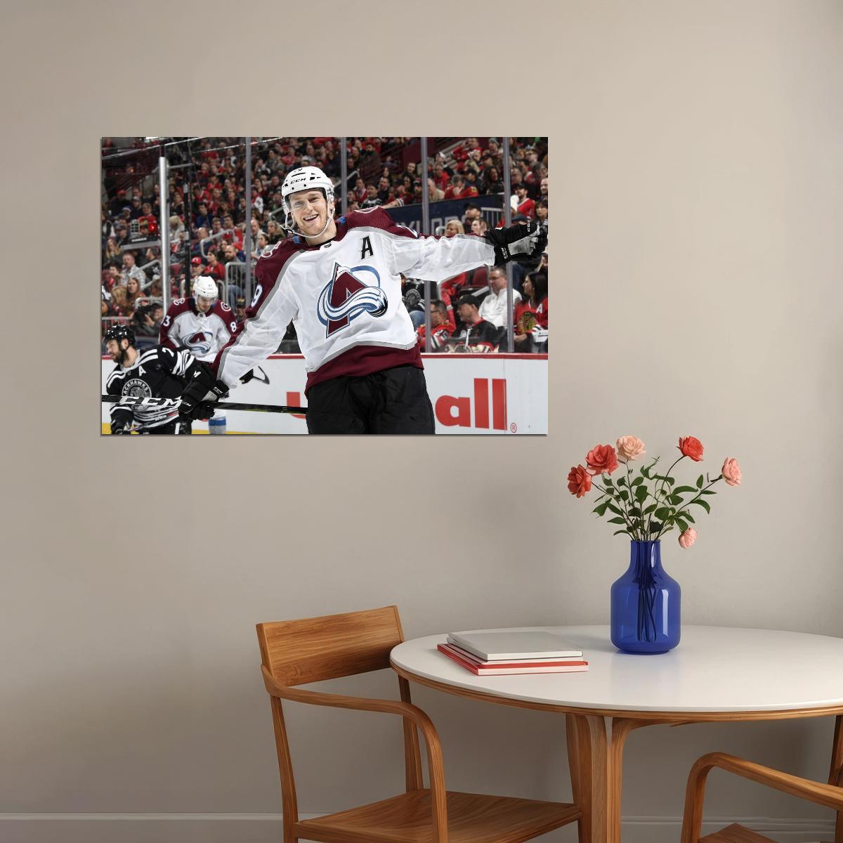 Nathan MacKinnon Famous USA Hockey Player Poster North America Hockey HD Photo Print - xonomax