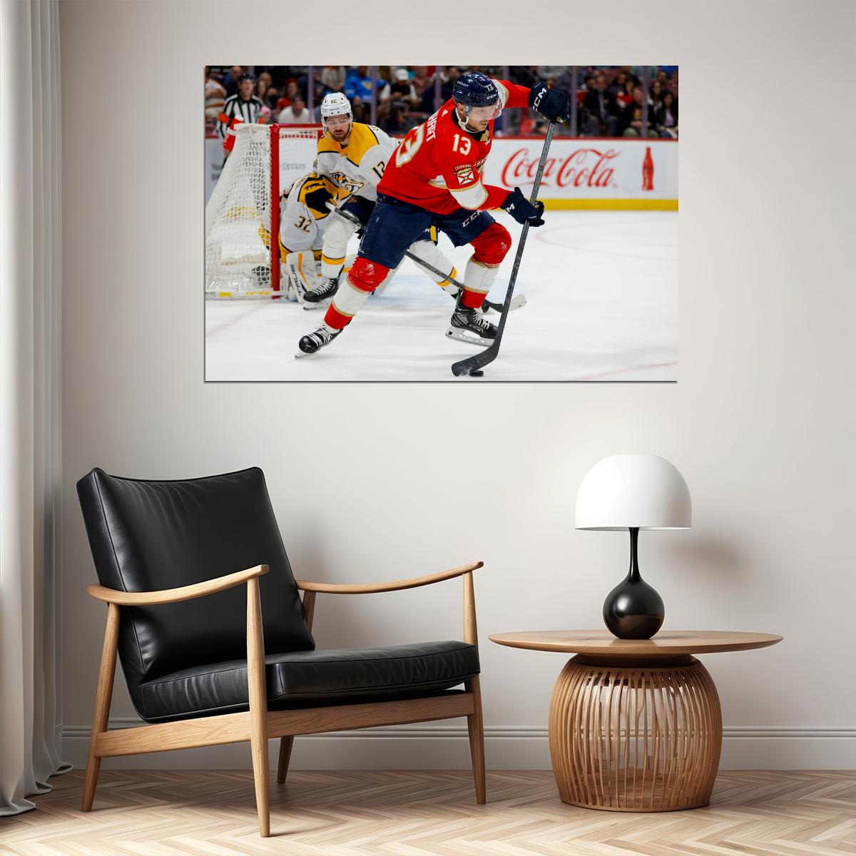 Sam Reinhart Famous USA Hockey Player Poster North America Hockey HD Photo Print