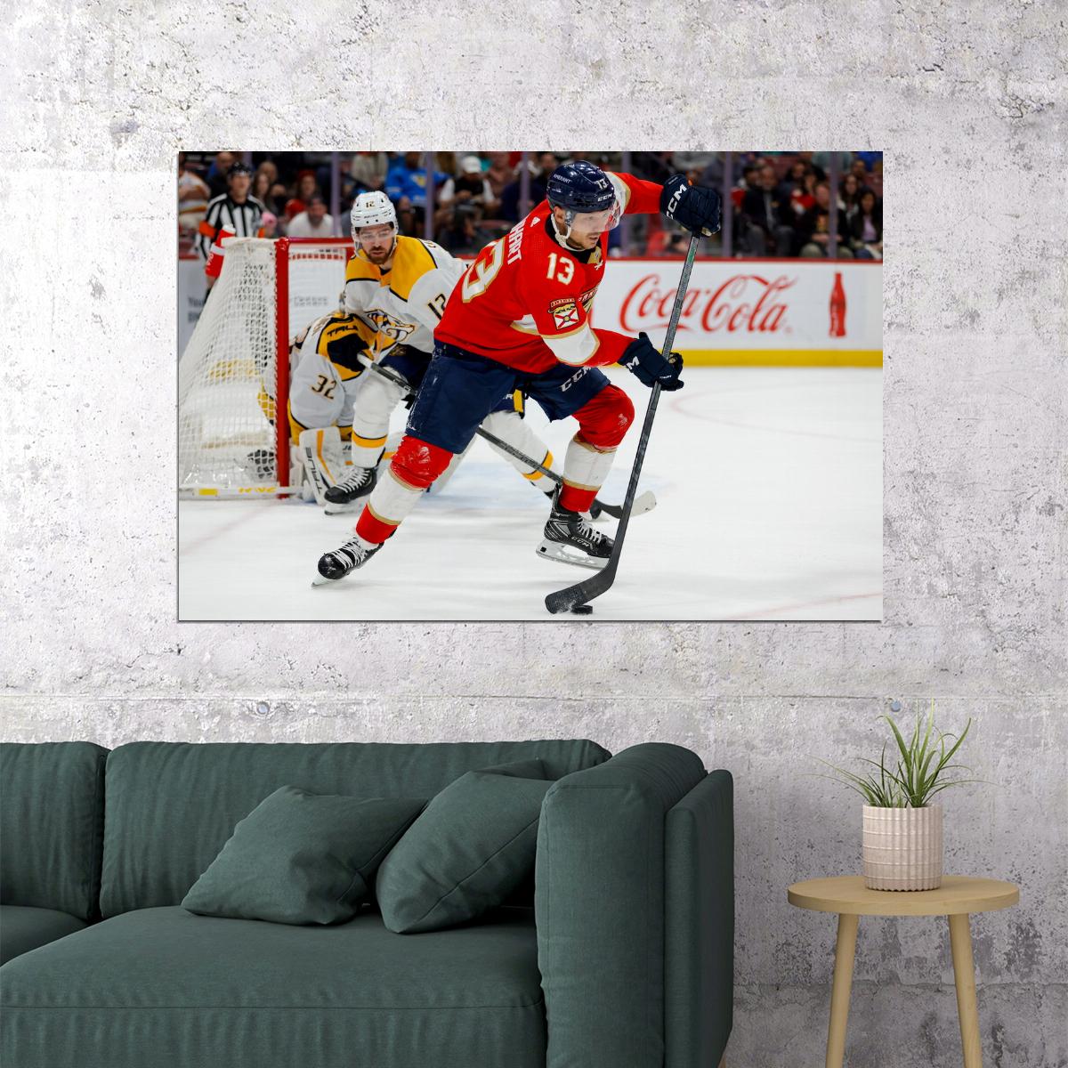 Sam Reinhart Famous USA Hockey Player Poster North America Hockey HD Photo Print
