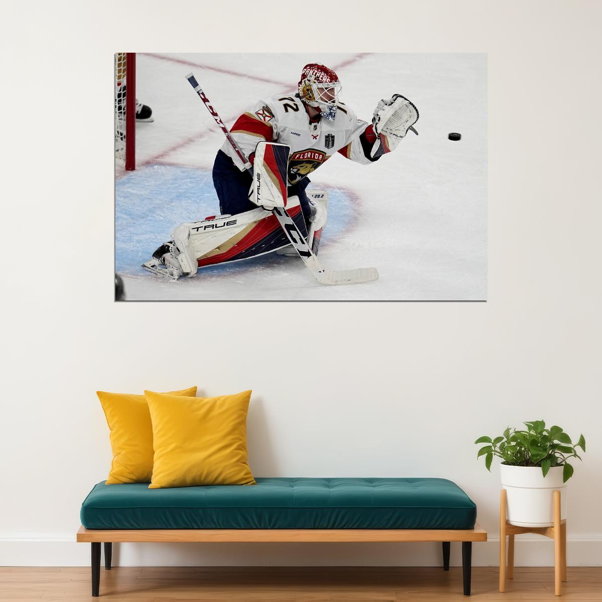 Sergei Bobrovsky Famous USA Hockey Player Poster North America Hockey HD Photo Print