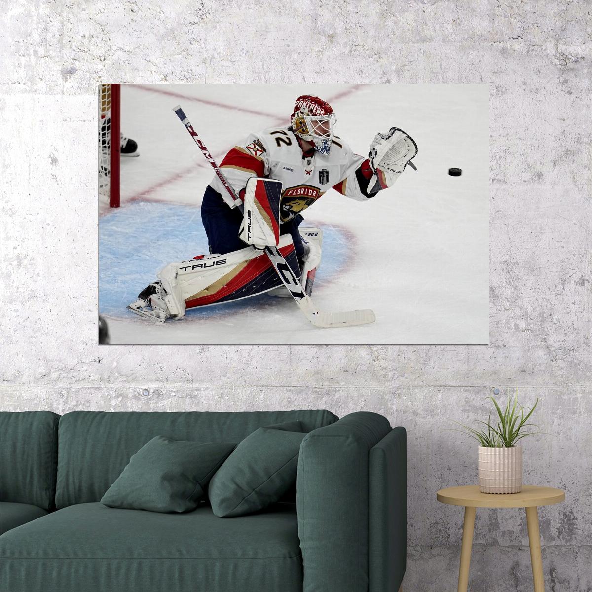 Sergei Bobrovsky Famous USA Hockey Player Poster North America Hockey HD Photo Print