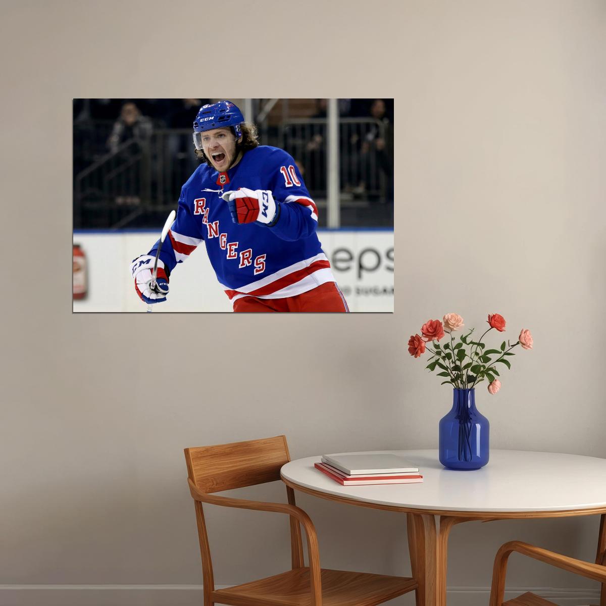 Artemi Panarin Scream Famous USA Hockey Player Poster North America Hockey HD Photo Print