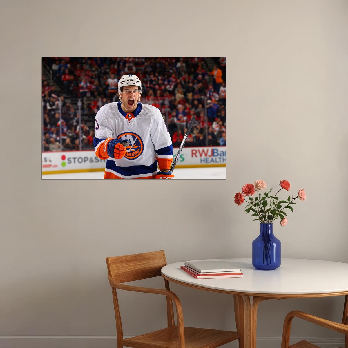 Mathew Barzal Scream Famous USA Hockey Player Poster North America Hockey HD Photo Print