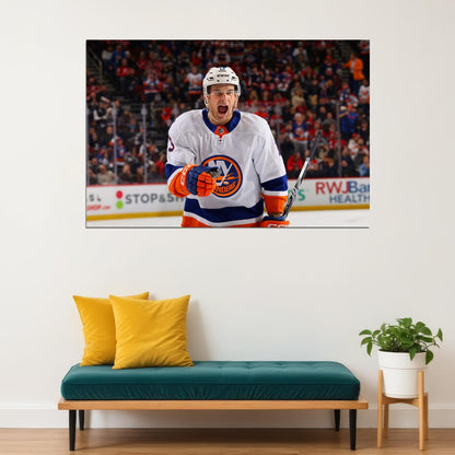 Mathew Barzal Scream Famous USA Hockey Player Poster North America Hockey HD Photo Print