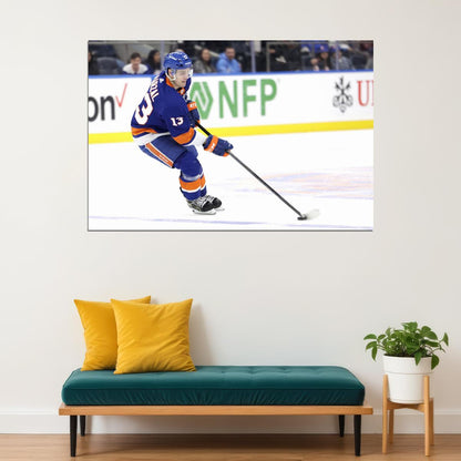 Mathew Barzal Famous USA Hockey Player Poster North America Hockey HD Photo Print