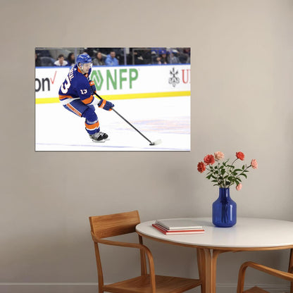 Mathew Barzal Famous USA Hockey Player Poster North America Hockey HD Photo Print