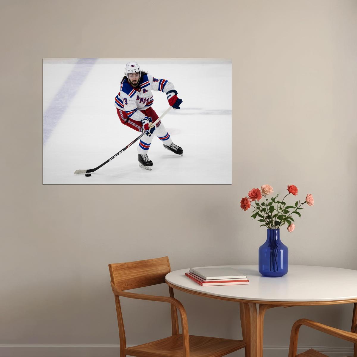 Mika Zibanejad Famous USA Hockey Player Poster North America Hockey HD Photo Print - xonomax