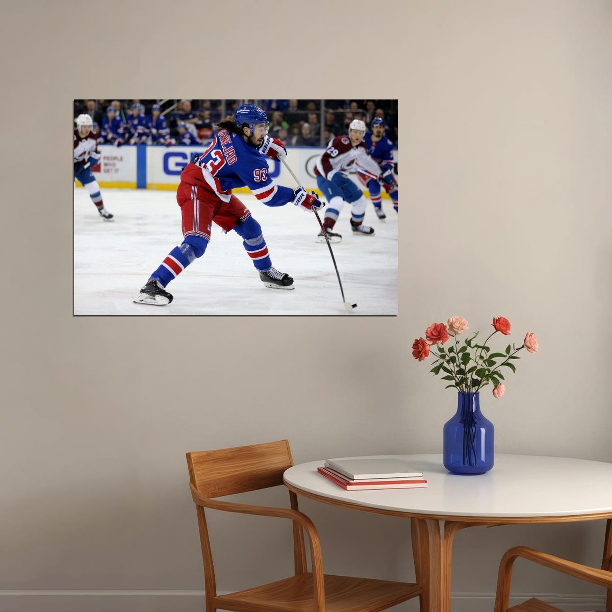Mika Zibanejad Famous USA Hockey Player Poster North America Hockey HD Photo Print - xonomax