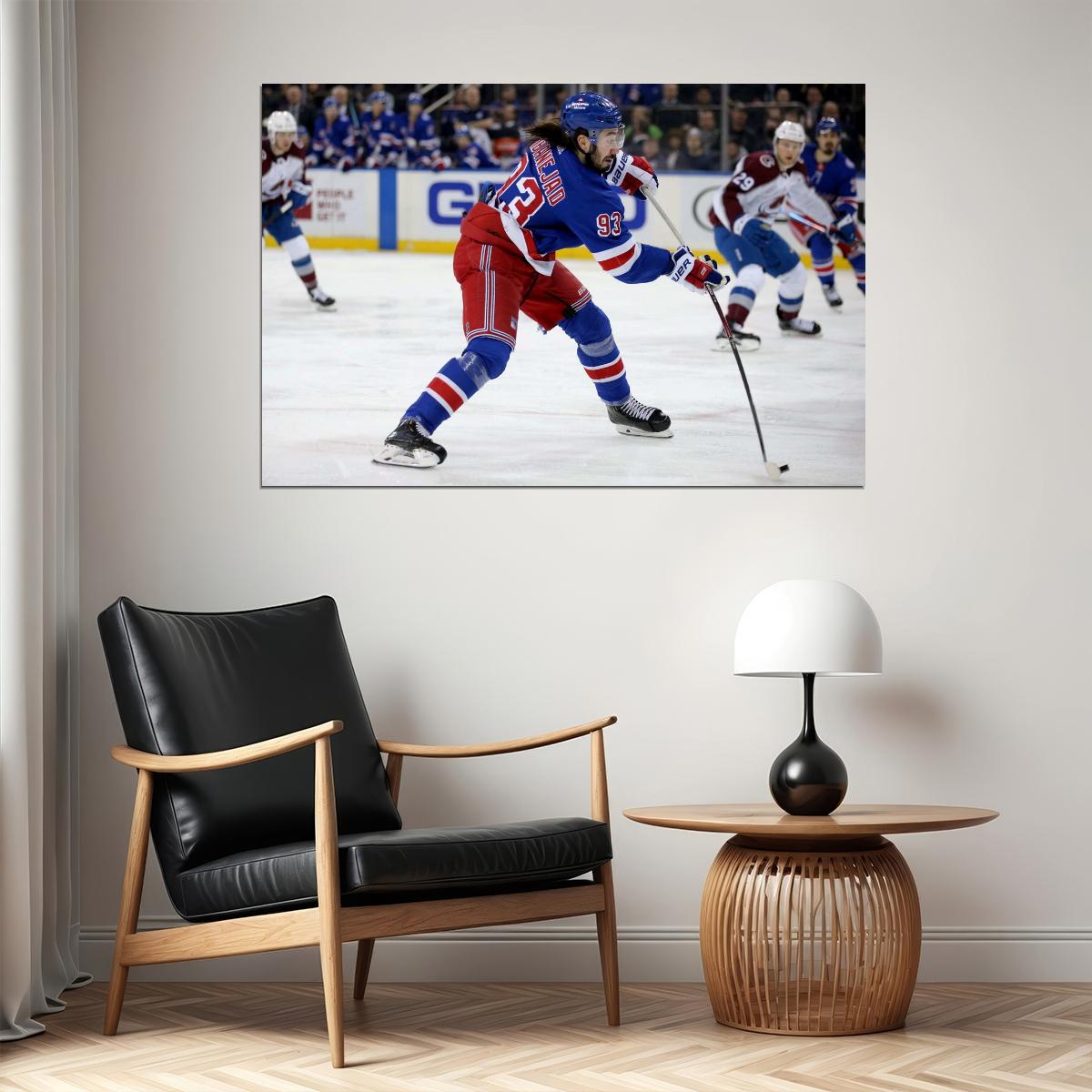 Mika Zibanejad Famous USA Hockey Player Poster North America Hockey HD Photo Print - xonomax