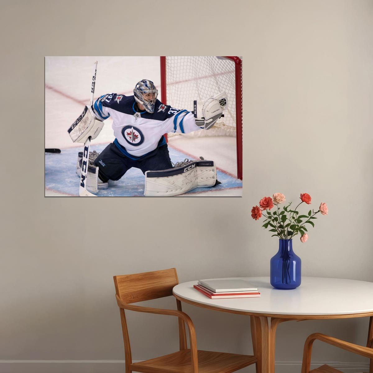 Connor Hellebuyck Mask Famous USA Hockey Player Poster North America Hockey HD Photo Print - xonomax