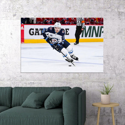 Nikolaj Ehlers Famous USA Hockey Player Poster North America Hockey HD Photo Print