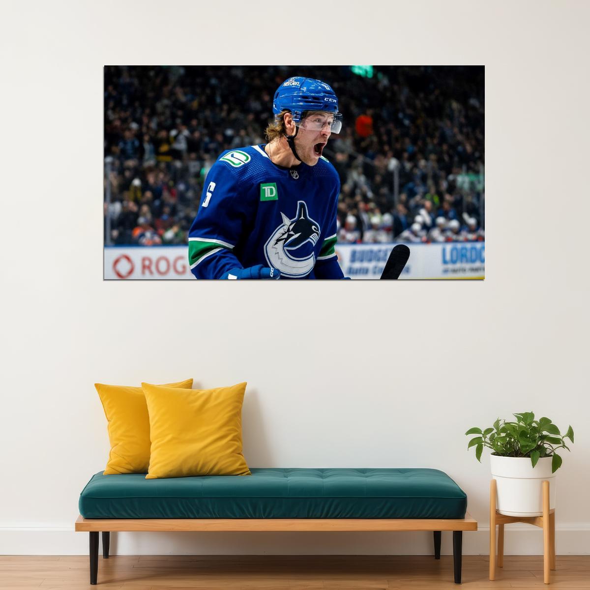 Brock Boeser Famous USA Hockey Player Poster North America Hockey HD Photo Print