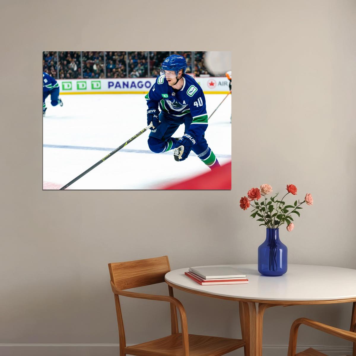 Elias Pettersson Famous USA Hockey Player Poster North America Hockey HD Photo Print