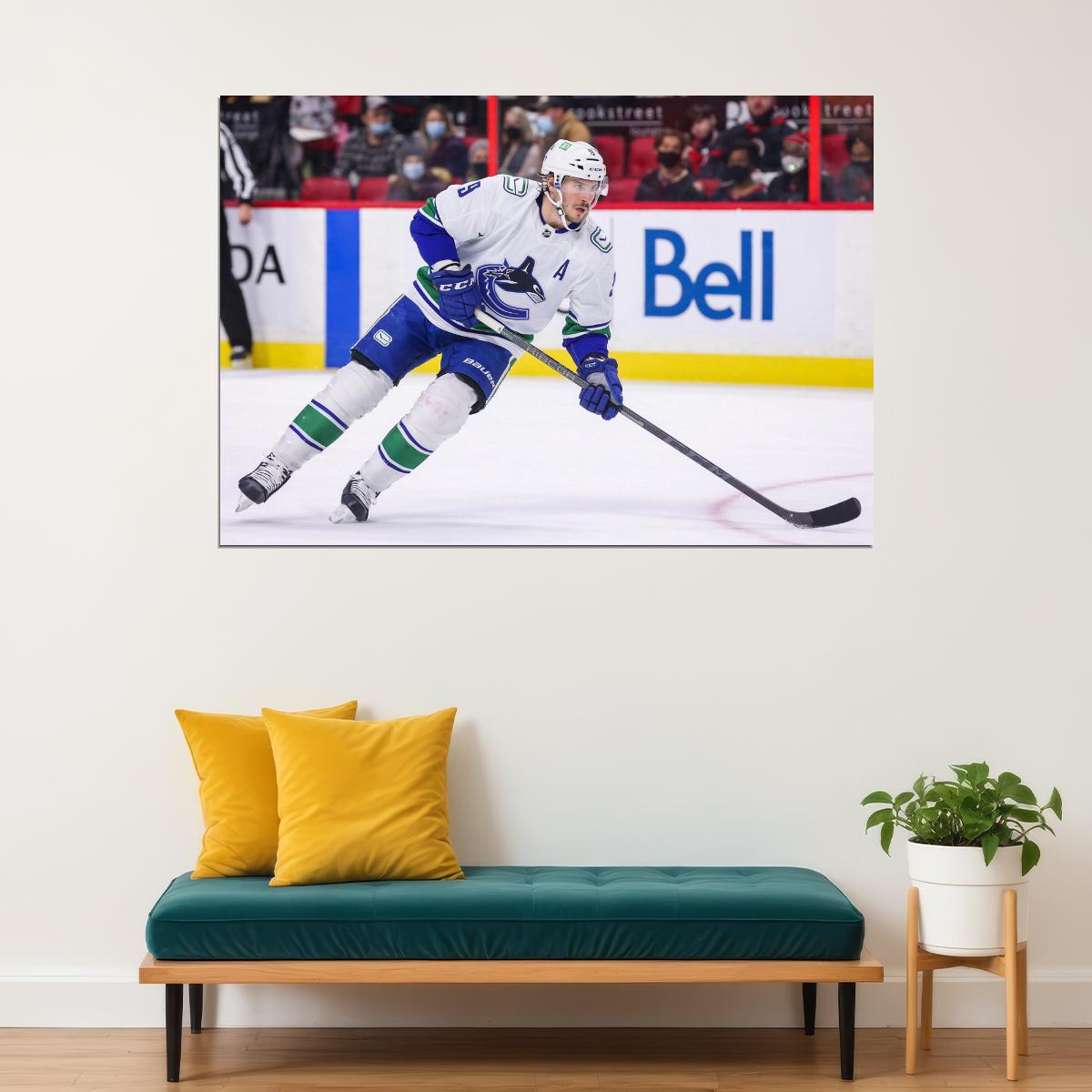 J.T. Miller Famous USA Hockey Player Poster North America Hockey HD Photo Print - xonomax