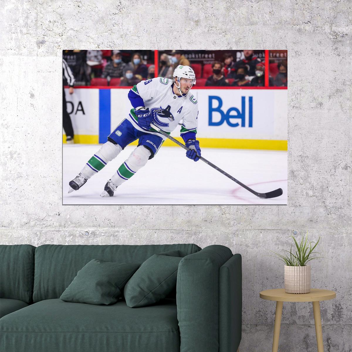 J.T. Miller Famous USA Hockey Player Poster North America Hockey HD Photo Print - xonomax