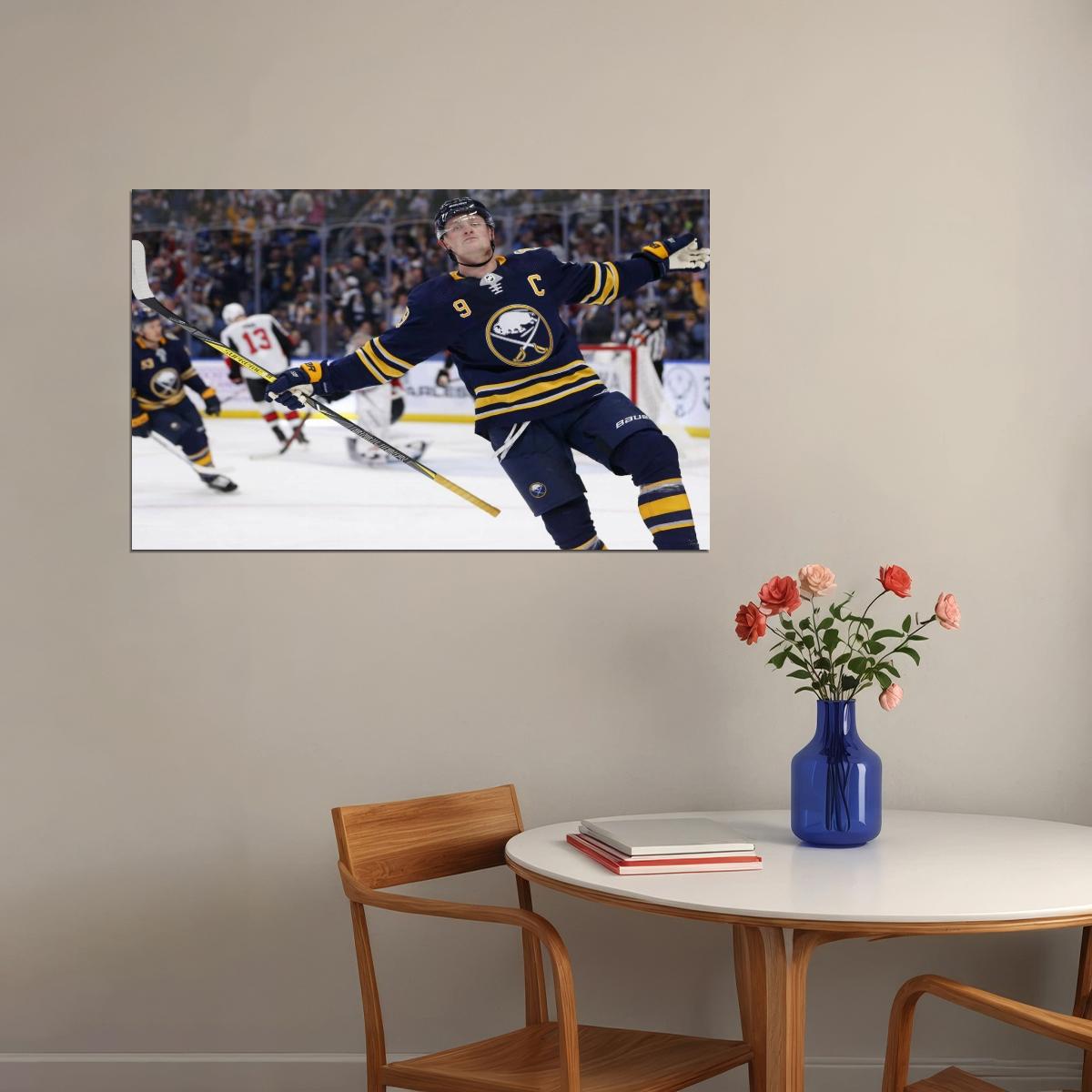 Jack Eichel Celebration Victory Famous USA Hockey Player Poster North America Hockey HD Photo Print - xonomax