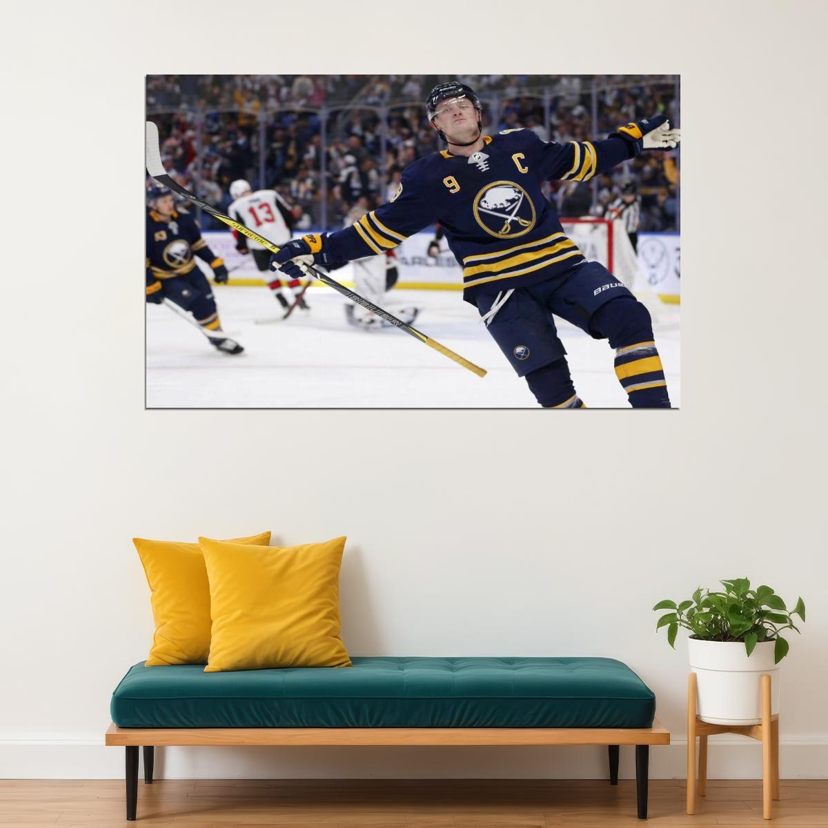 Jack Eichel Celebration Victory Famous USA Hockey Player Poster North America Hockey HD Photo Print - xonomax