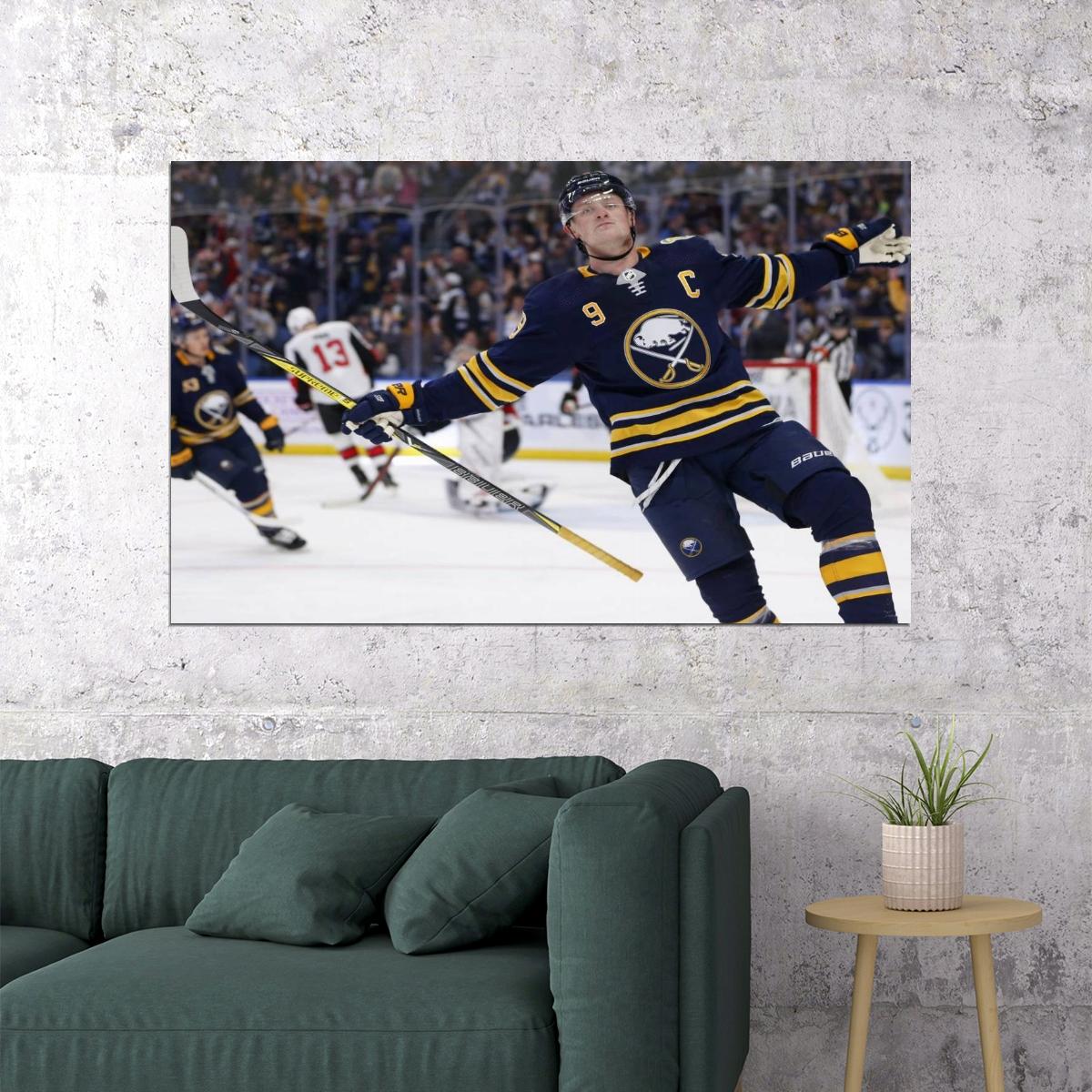 Jack Eichel Celebration Victory Famous USA Hockey Player Poster North America Hockey HD Photo Print - xonomax