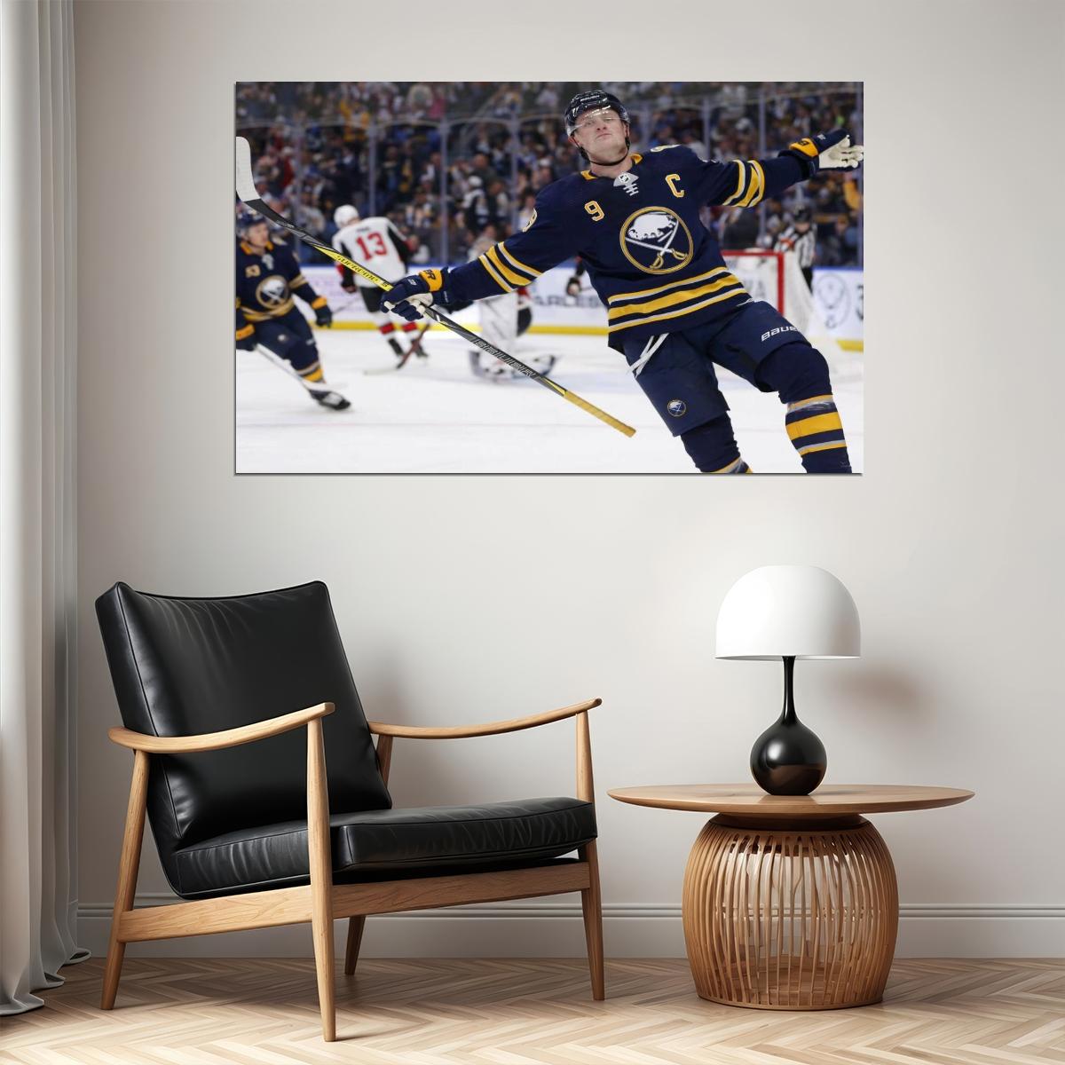 Jack Eichel Celebration Victory Famous USA Hockey Player Poster North America Hockey HD Photo Print - xonomax
